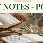 Islamiat Notes Pori Book chapter wise study guide showing all seven chapters with question answers and revision notes