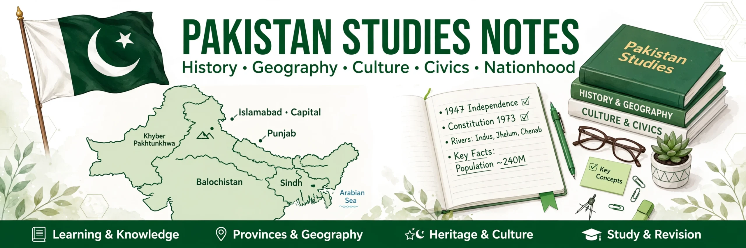 Karachi University BA ADA Part 1 Pakistan Studies Notes Urdu Medium