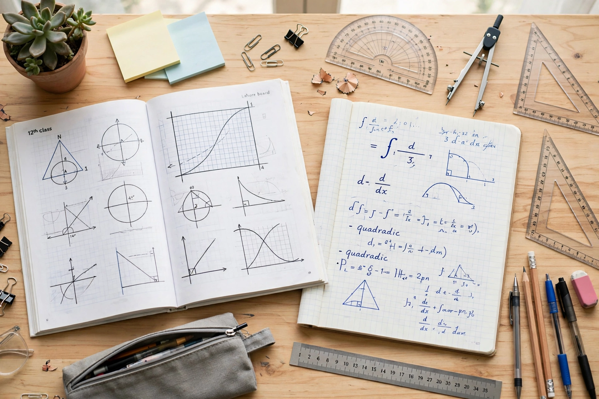 BISE Lahore 12th class mathematics full book notes
