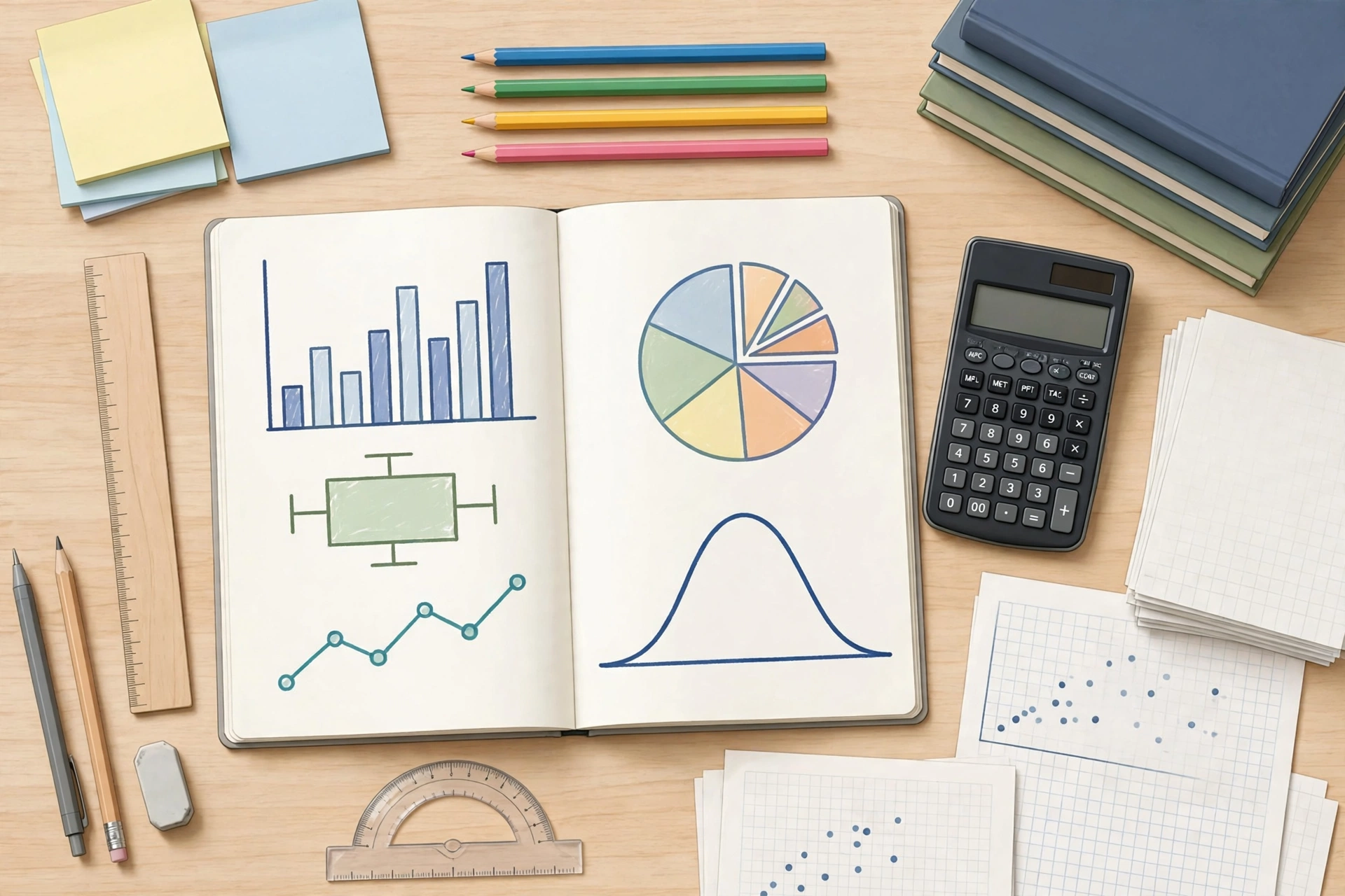 BISE Lahore 12th class statistics full book notes
