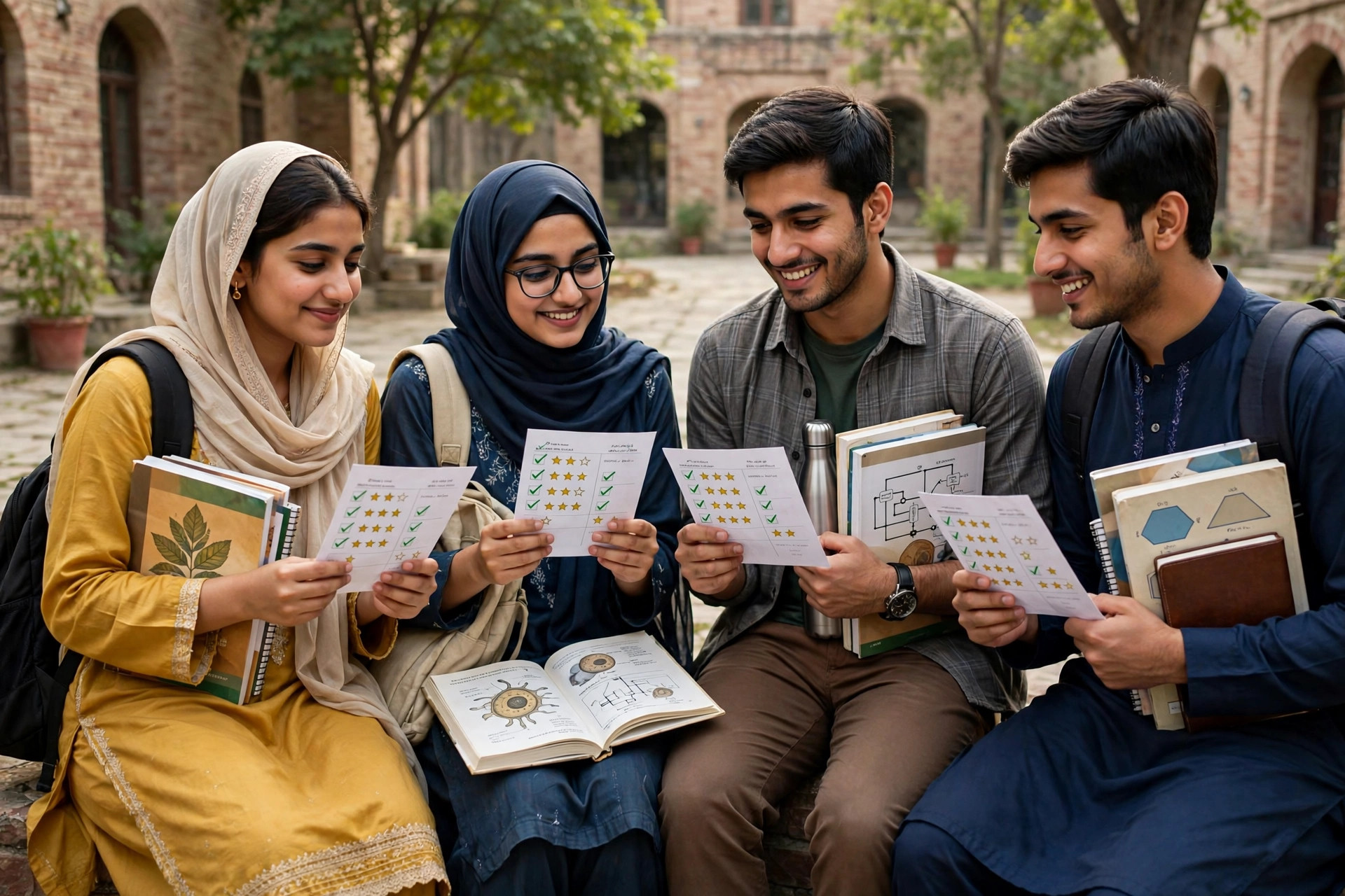 Class 12 total marks material for FA, FSc, ICS and ICom students in 2nd year